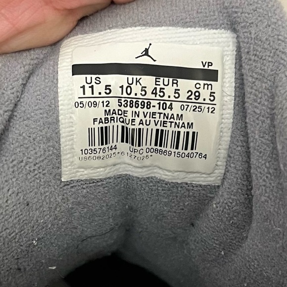 Nike Air Jordan Mens SC-1 White Black 538698-104 High-Top Sneakers Shoes main image 12